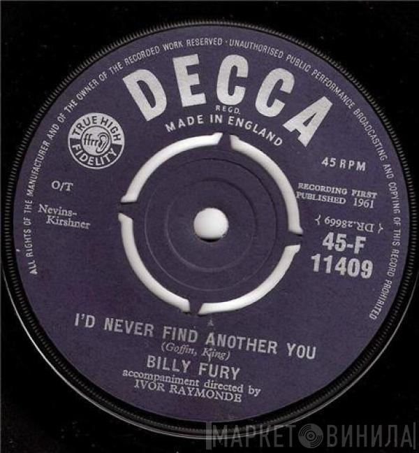 Billy Fury - I'd Never Find Another You / Sleepless Nights