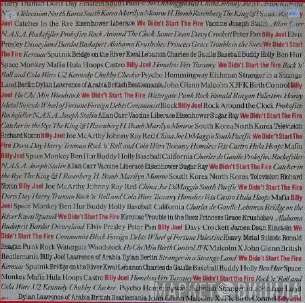 Billy Joel - We Didn't Start The Fire