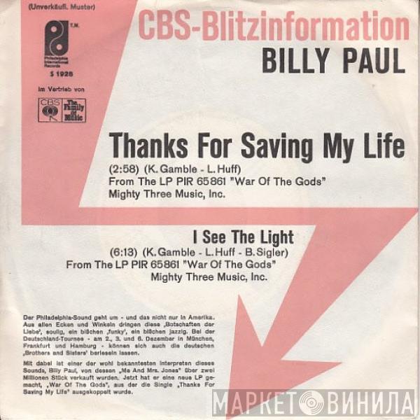 Billy Paul - Thanks For Saving My Life