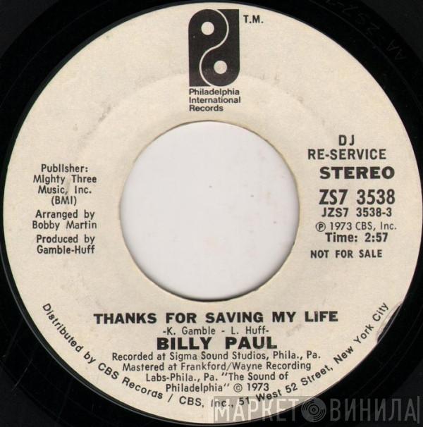 Billy Paul - Thanks For Saving My Life