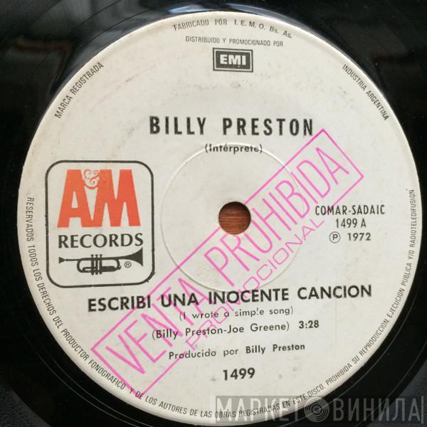  Billy Preston  - Escribe Una Inocente Cancion - Fuera Del Espacio