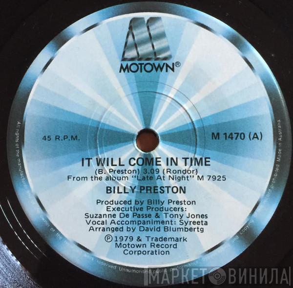 Billy Preston  - It Will Come In Time