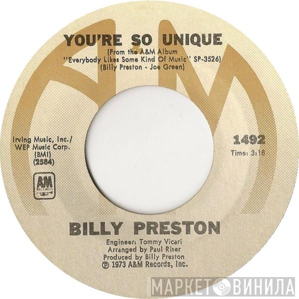 Billy Preston - You're So Unique / How Long Has The Train Been Gone