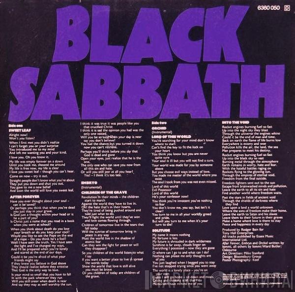  Black Sabbath  - Master Of Reality
