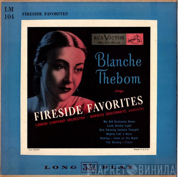 , Blanche Thebom , The London Symphony Orchestra  Warwick Braithwaite  - Blanche Thebom Sings Fireside Favorites
