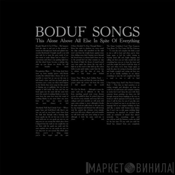 Boduf Songs - This Alone Above All Else In Spite Of Everything