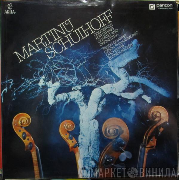 Bohuslav Martinů, Erwin Schulhoff - String Quartet With Orchestra/Concerto For String Quartet With Accompaniment By Wind Orchestra