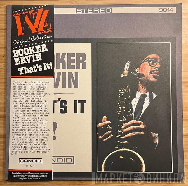  Booker Ervin  - That's It!