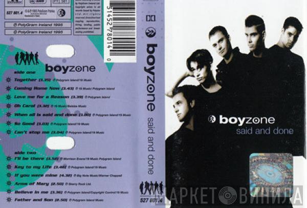  Boyzone  - Said And Done