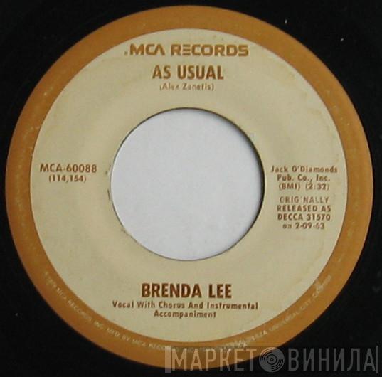 Brenda Lee - As Usual / Too Many Rivers
