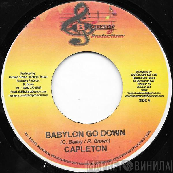 Capleton, Frederick Brown  - Babylon Go Down / Get Over