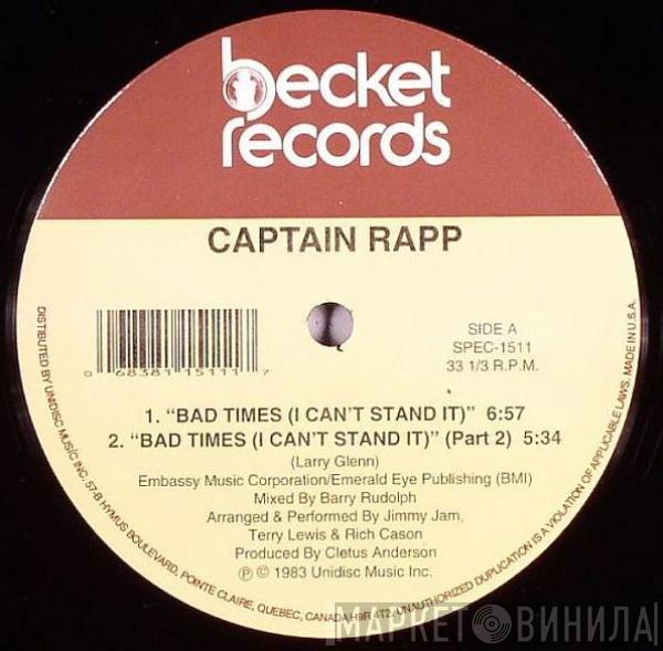 Captain Rapp, Jamaica Girls - Bad Times (I Can't Stand It) / Rock The Beat