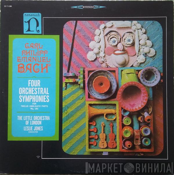 Carl Philipp Emanuel Bach, The Little Orchestra Of London, Leslie Jones - Four Orchestral Symphonies For Twelve Obbligato Parts, Wq. 183