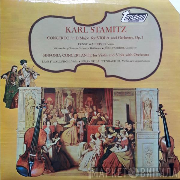 Carl Stamitz, Ernst Wallfisch, Württembergisches Kammerorchester, Jörg Faerber, Susanne Lautenbacher, Stuttgarter Solisten - Concerto In D Major For Viola And Orchestra, Op. 1 / Sinfonia Concertante For Violin And Viola With Orchestra