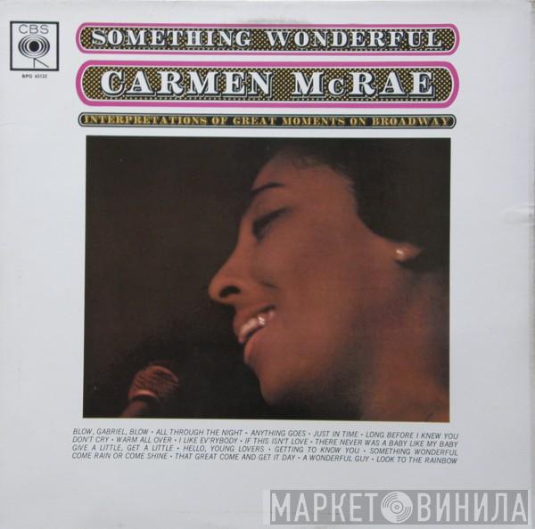 Carmen McRae - Something Wonderful
