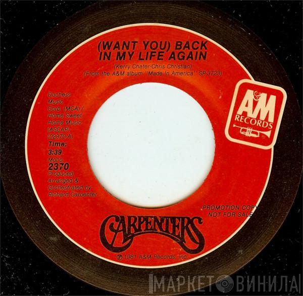  Carpenters  - (Want You) Back In My Life Again