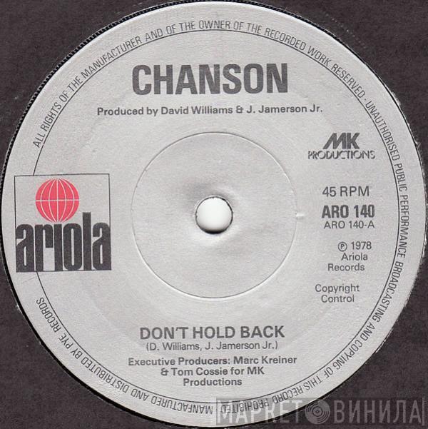 Chanson - Don't Hold Back