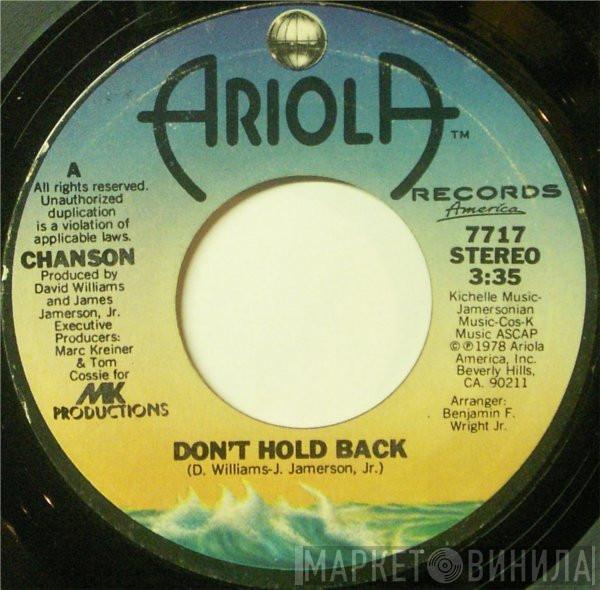 Chanson - Don't Hold Back