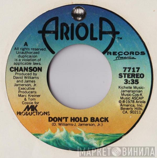 Chanson - Don't Hold Back