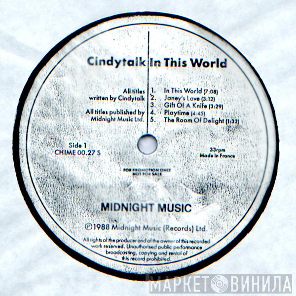  Cindytalk  - In This World