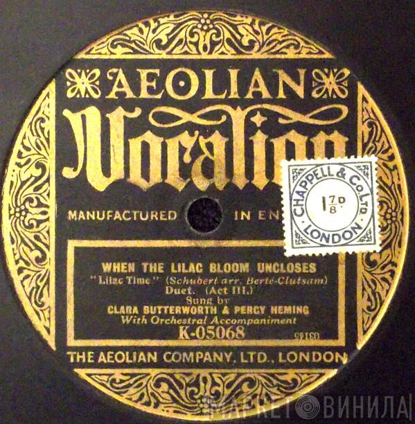 Clara Butterworth, Percy Heming - When The Lilac Bloom Uncloses / I Want To Carve Your Name