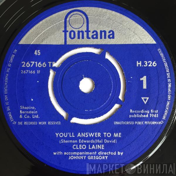  Cleo Laine  - You'll Answer To Me