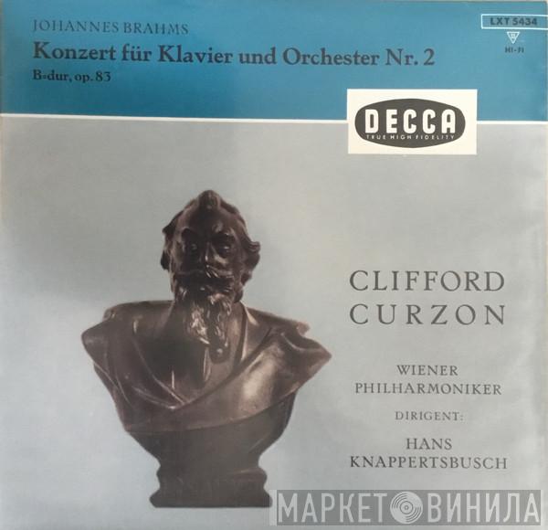 , Clifford Curzon , Johannes Brahms , Wiener Philharmoniker  Hans Knappertsbusch  - Konzert für Klavier und Orchester Nr. 2