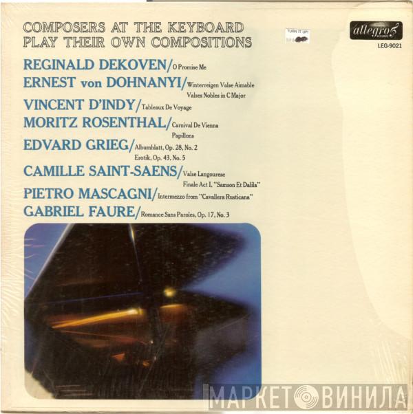  - Composers At The Keyboard Play Their Own Compositions