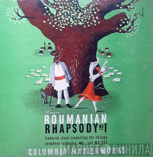 Conducting Frederick Stock / The Chicago Symphony Orchestra  George Enescu  - Enesco Roumanian Rhapsody No. 1