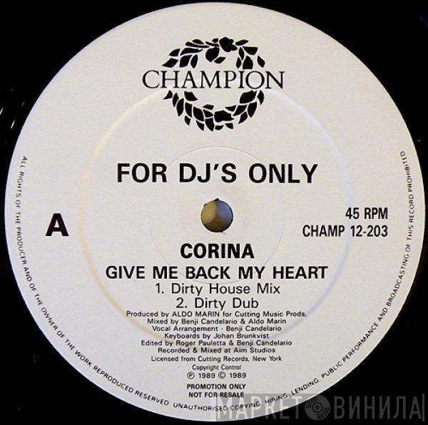 Corina - Give Me Back My Heart