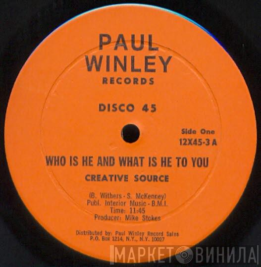 Creative Source, Harlem Underground Band - Who Is He And What Is He To You / Finger In It