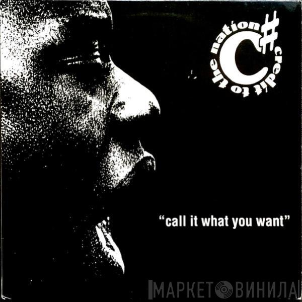 Credit To The Nation - Call It What You Want