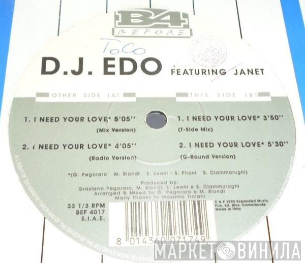 DJ Edo, Janet - I Need Your Love