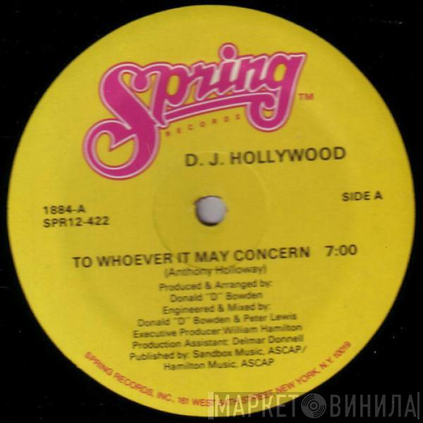 DJ Hollywood - To Whoever It May Concern
