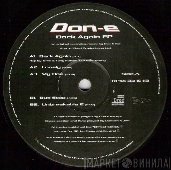  DON-E  - Back Again EP