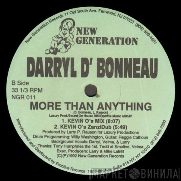 Darryl D'Bonneau - More Than Anything