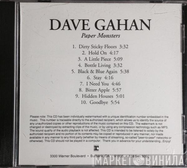  Dave Gahan  - Paper Monsters