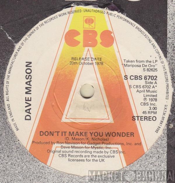Dave Mason - Don't It Make You Wonder