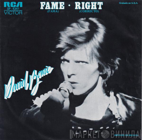  David Bowie  - Fame = Fama / Right = Correcto