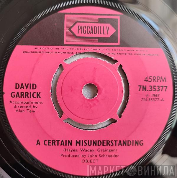 David Garrick - A Certain Misunderstanding