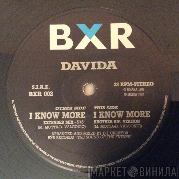 Davida  - I Know More