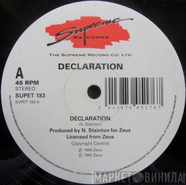 Declaration - Declaration