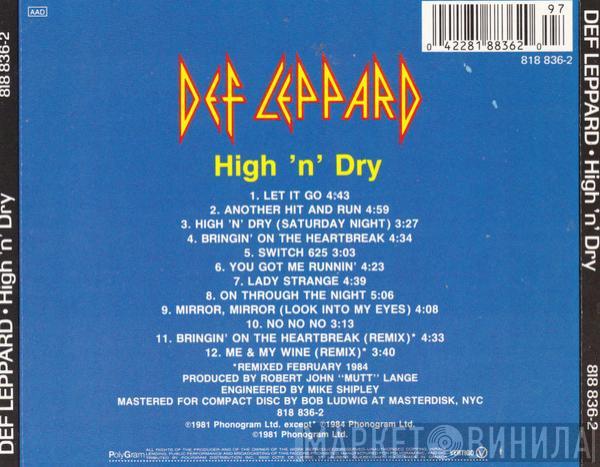  Def Leppard  - High 'N' Dry
