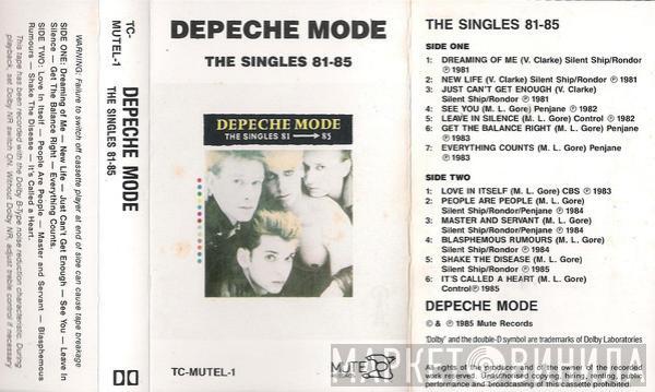  Depeche Mode  - The Singles 81 - 85