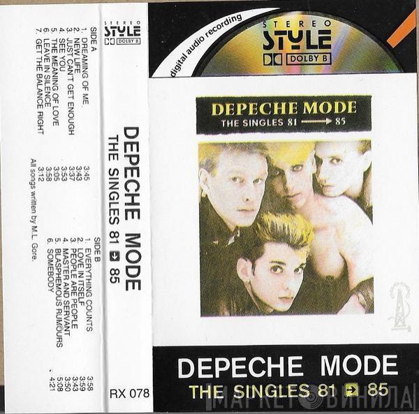 Depeche Mode  - The Singles 81 - 85