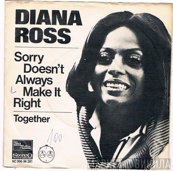  Diana Ross  - Sorry Doesn't Always Make It Right