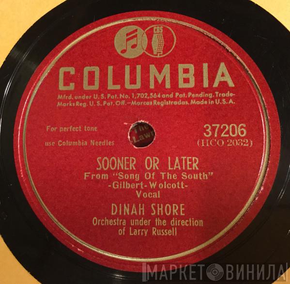  Dinah Shore  - Sooner Or Later / And So To Bed