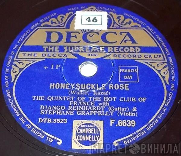 Django Reinhardt, Quintette Du Hot Club De France, Stéphane Grappelli - Honeysuckle Rose / Souvenirs