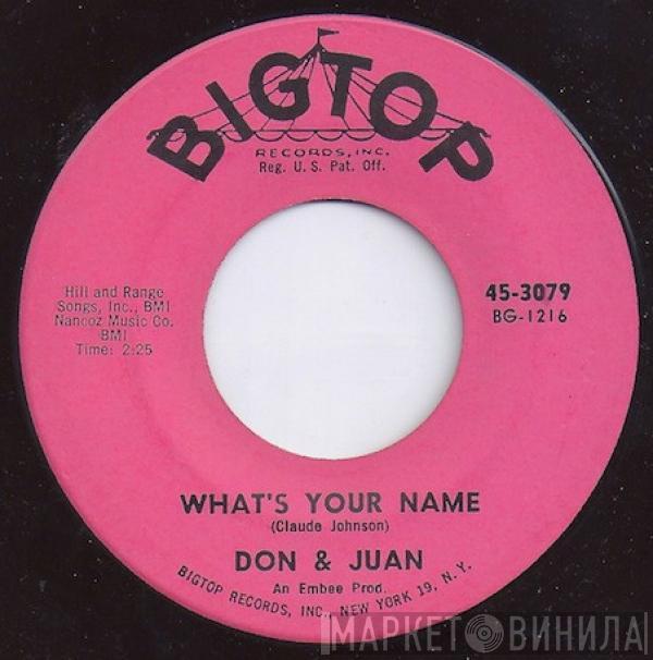 Don & Juan - What's Your Name / Chicken Necks