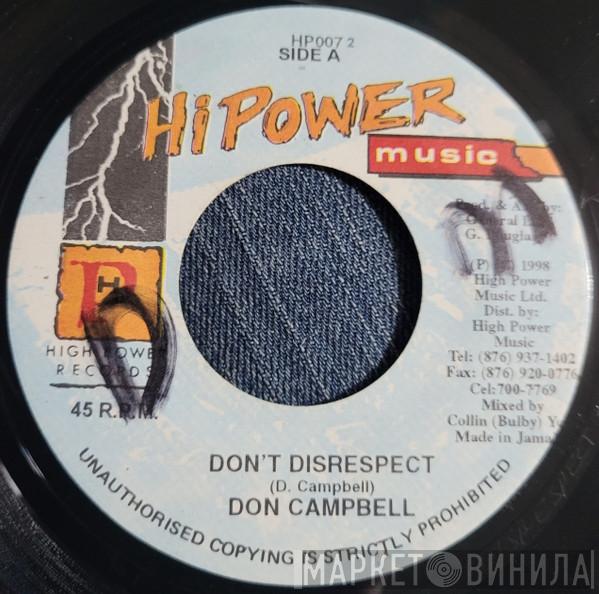 Don Campbell - Don't Disrespect